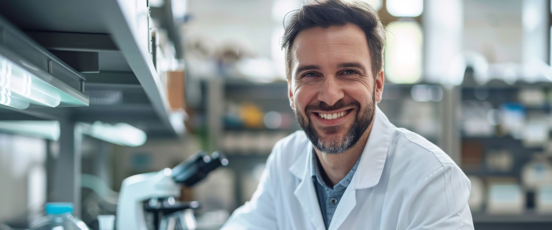 Specialist in Blood Banking working in the lab