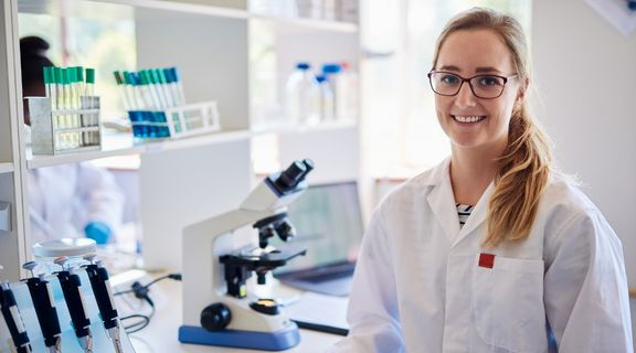 Scientist in a lab coat
